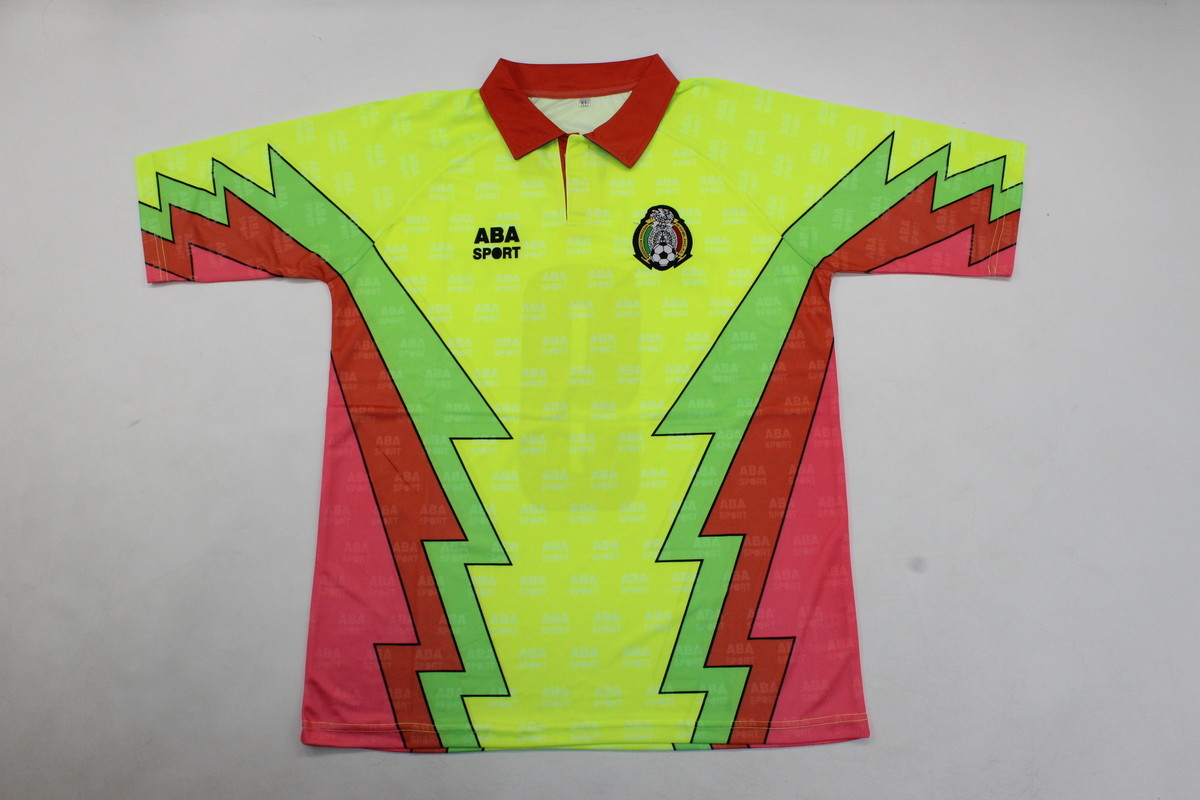 AAA Quality Mexico 1995 GK Green Soccer Jersey